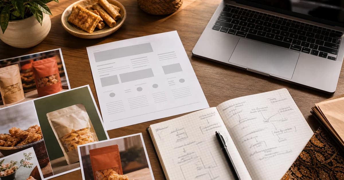 Checklist Brief Website untuk Usaha Keripik dan Camilan