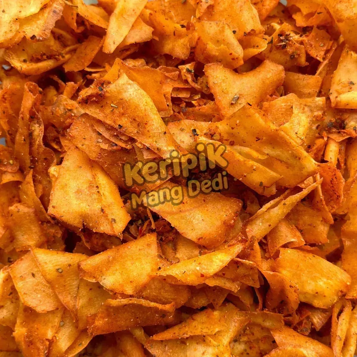 Keripik Singkong Pedas Bawang