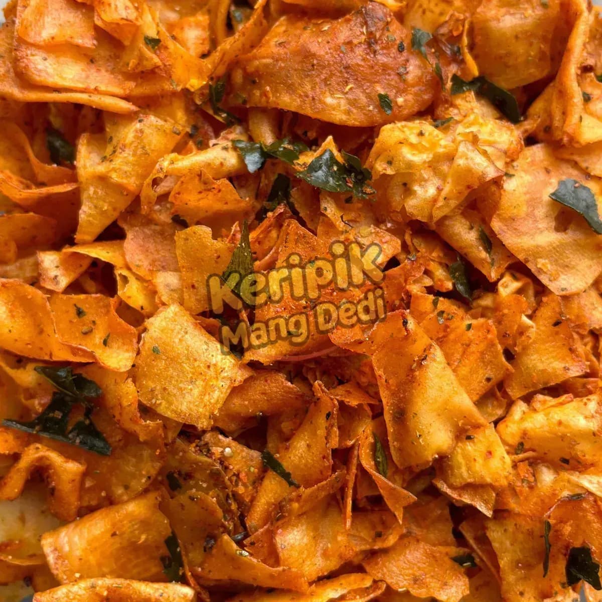 Keripik Singkong Pedas Daun Jeruk